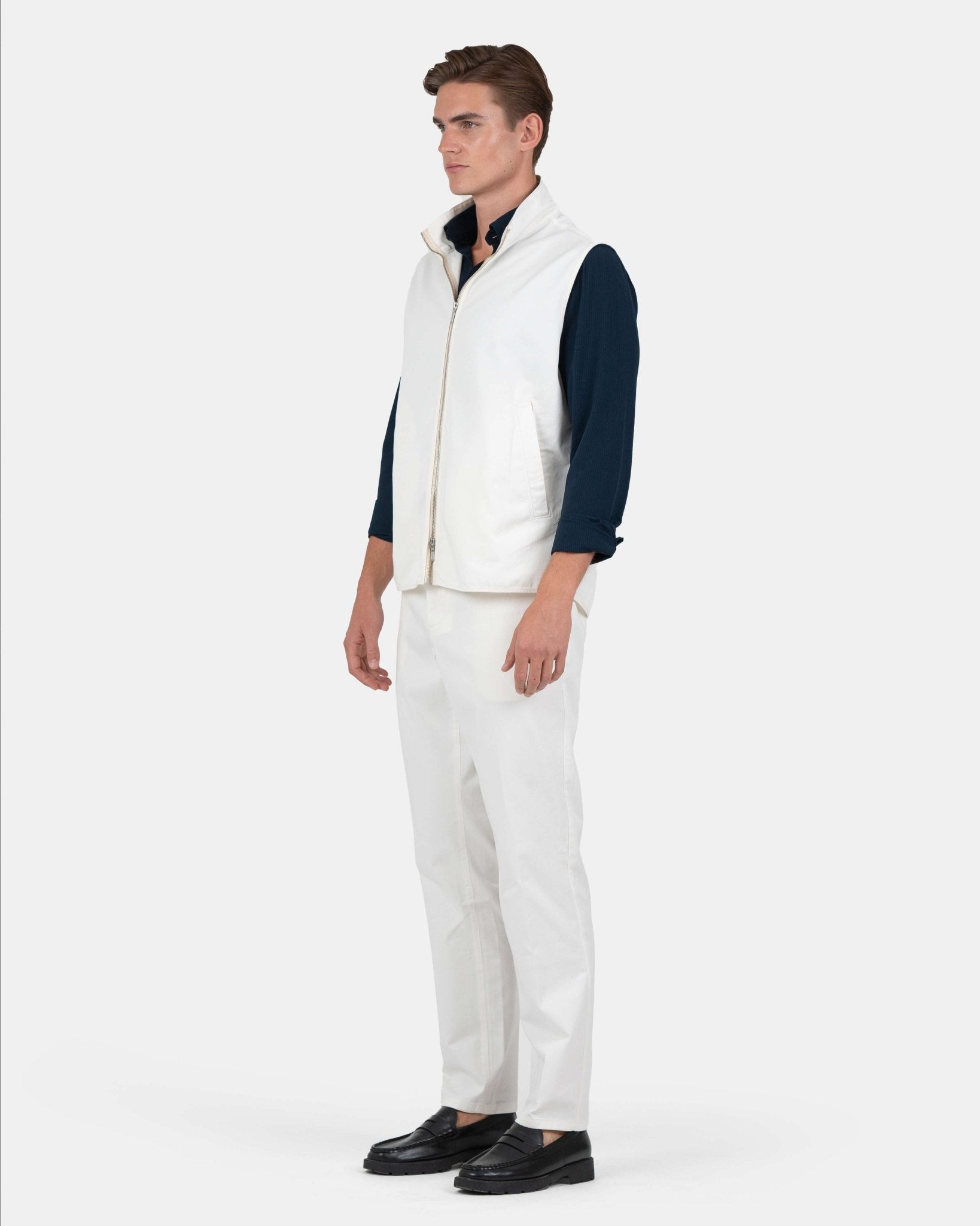 Zip Up Vest Hvid | Skagen - clothing.dk